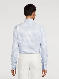Slim-Fit Long-Sleeve Shirt Check Print