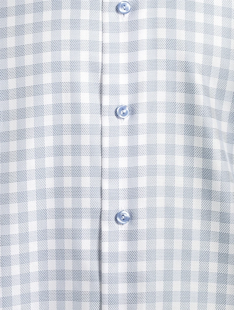 Slim-Fit Long-Sleeve Shirt Check Print