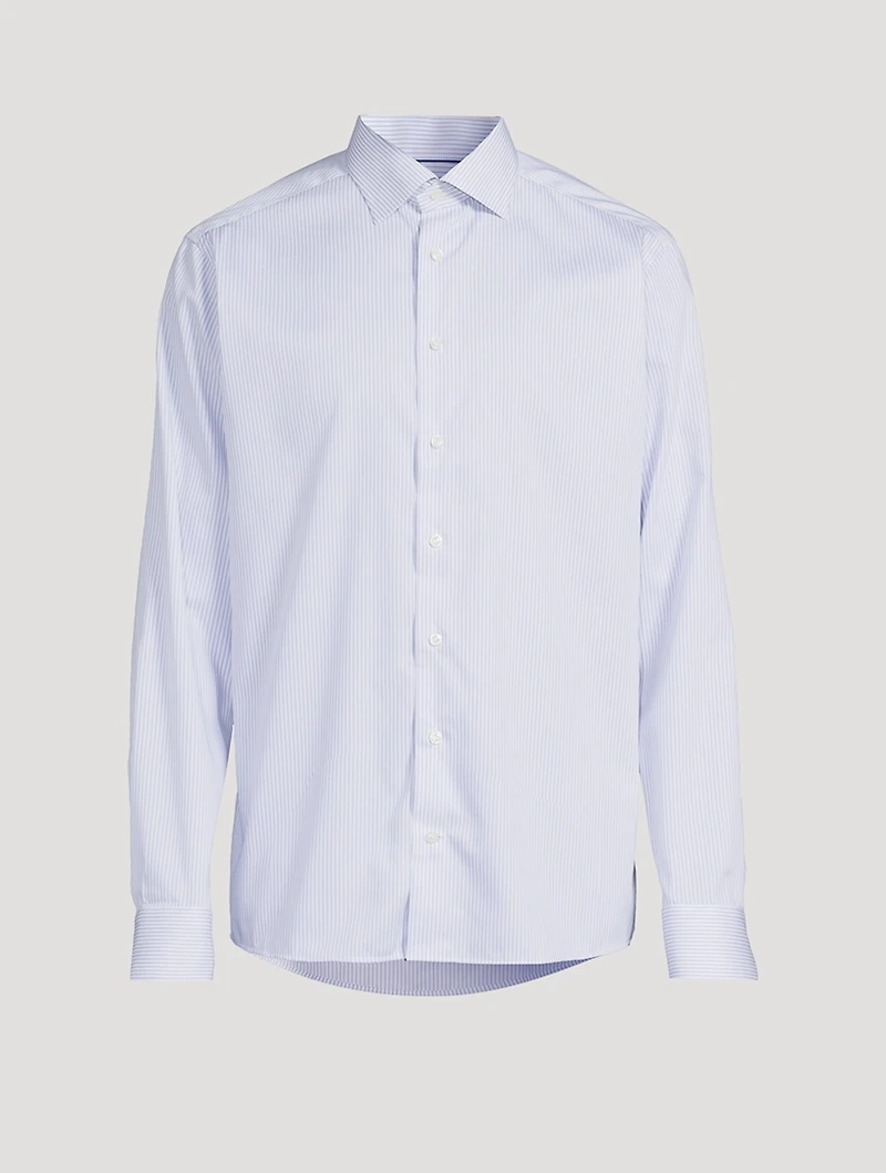 Slim-Fit Stripe Fine Twill Shirt