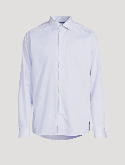 Slim-Fit Stripe Fine Twill Shirt