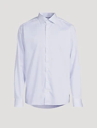 Slim-Fit Stripe Fine Twill Shirt