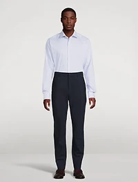 Slim-Fit Stripe Fine Twill Shirt