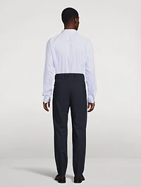 Slim-Fit Stripe Fine Twill Shirt