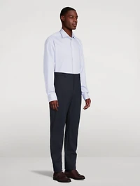 Slim-Fit Stripe Fine Twill Shirt