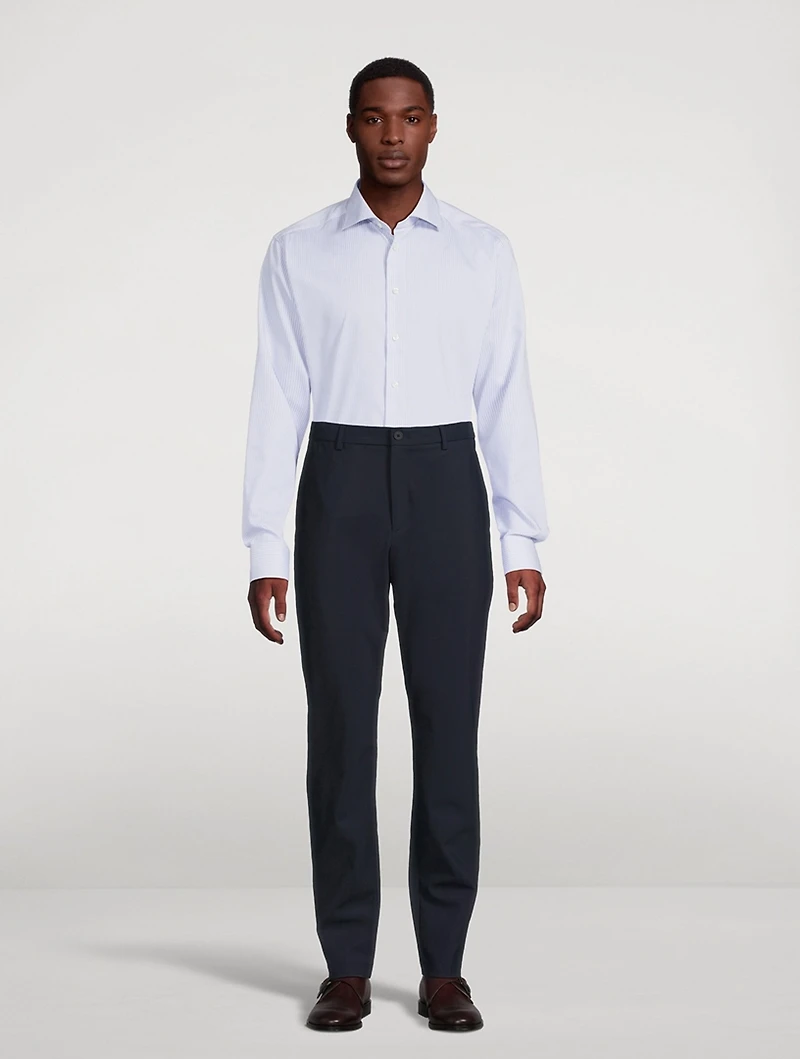 Slim-Fit Stripe Fine Twill Shirt