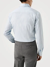 Slim-Fit Fine Twill Long-Sleeve Shirt