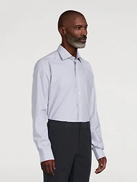 Slim-Fit Melange Windowpane Check Shirt