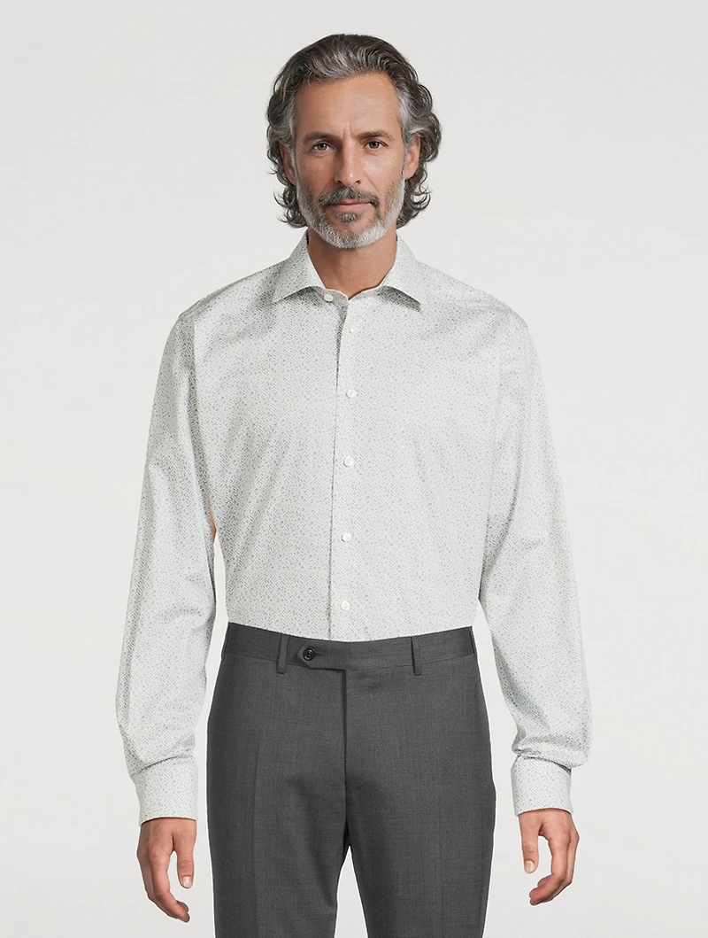 Contemporary Fit Shirt Geometric Print