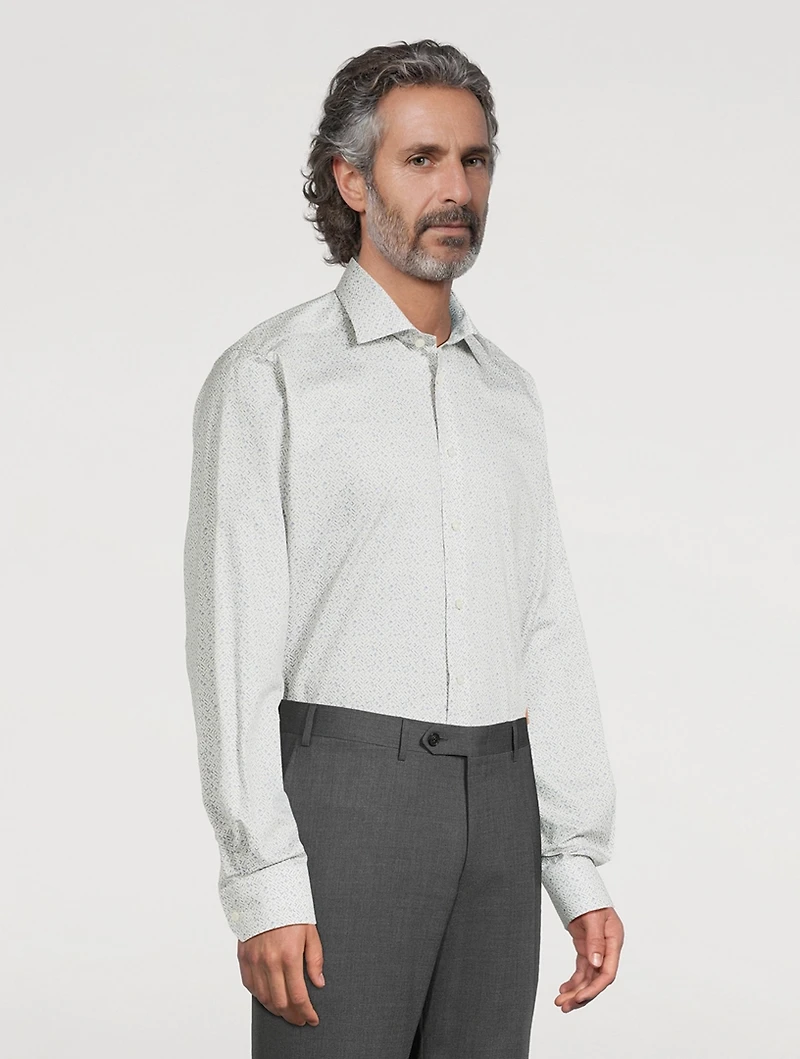 Contemporary Fit Shirt Geometric Print