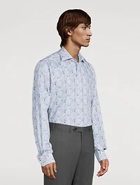 Contemporary-Fit Paisley Cotton And Tencel™ Lyocell Shirt