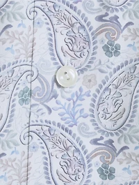 Contemporary-Fit Paisley Cotton And Tencel™ Lyocell Shirt