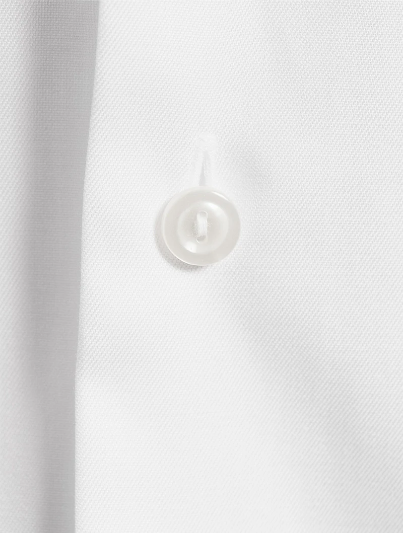Slim-Fit Twill Shirt With Paisley Details