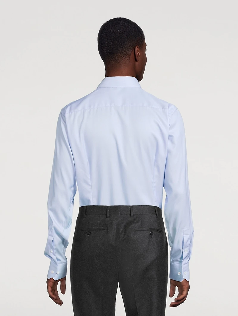 Slim-Fit Textured Elevated Shirt