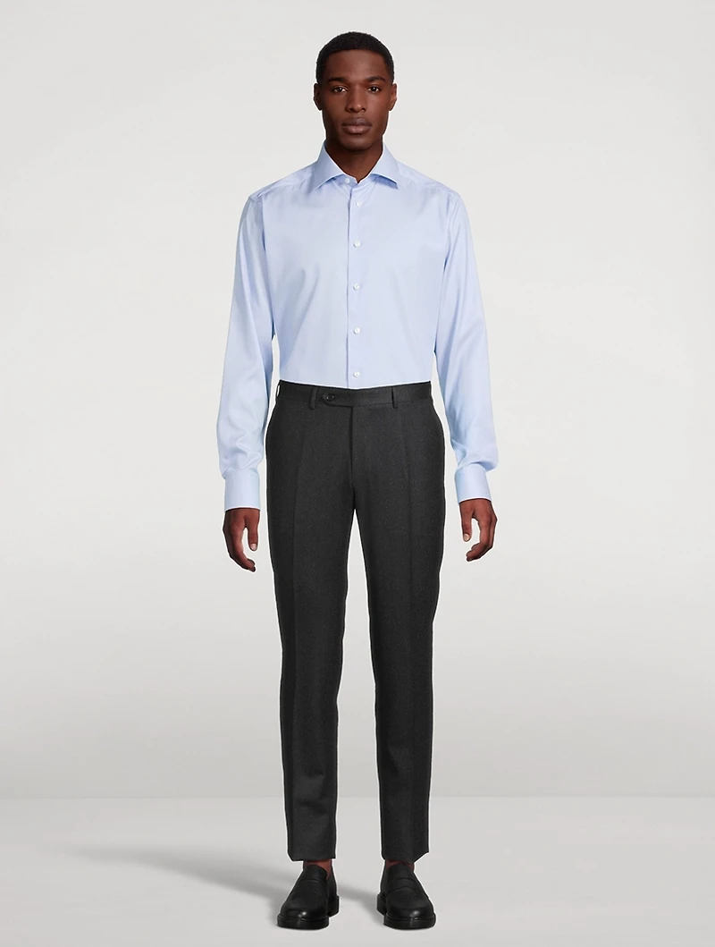 Slim-Fit Textured Elevated Shirt