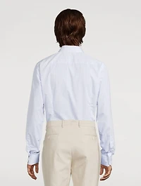 Contemporary Fit Elevated Shirt Check Print