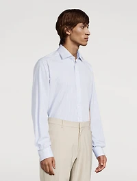 Contemporary Fit Elevated Shirt Check Print