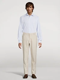 Contemporary Fit Elevated Shirt Check Print