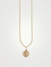 Tiny Baby Star Of David Coin Charm Necklace