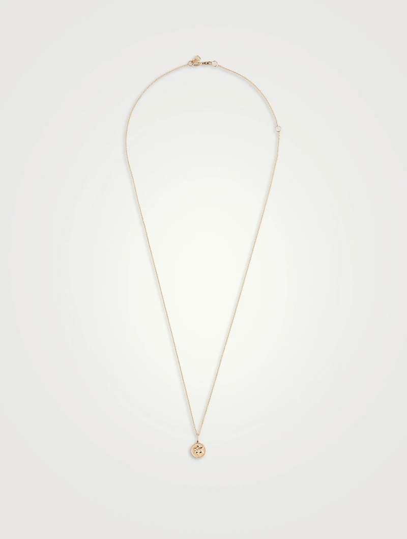 Tiny Baby Star Of David Coin Charm Necklace