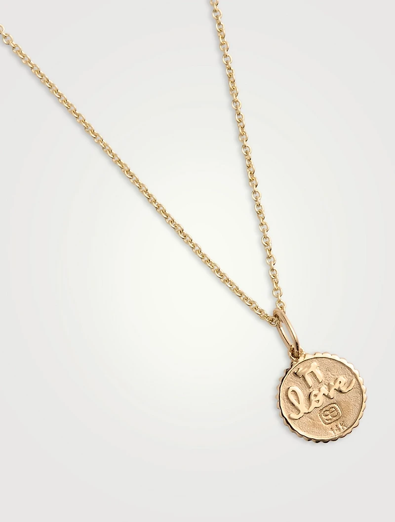 Tiny Baby Star Of David Coin Charm Necklace