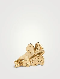 Magnolia 14K Gold Stud Earrings With Diamonds