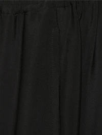 Wide-Leg Silk Trousers