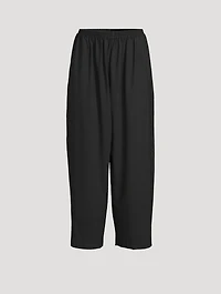 Cropped Wide-Leg Trousers