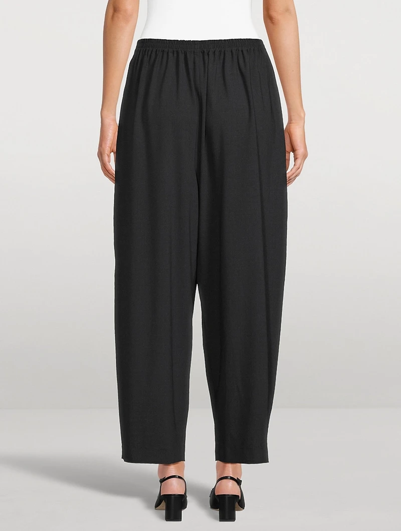 Cropped Wide-Leg Trousers