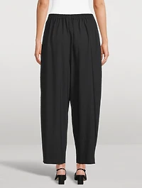 Cropped Wide-Leg Trousers