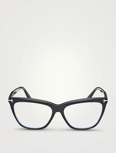 Cat Eye Optical Glasses With Blue Block Lenses