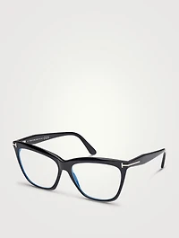 Cat Eye Optical Glasses With Blue Block Lenses