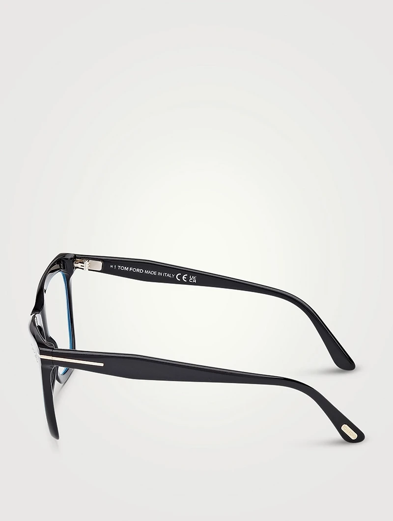 Cat Eye Optical Glasses With Blue Block Lenses