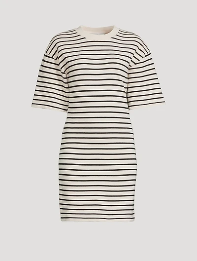 Mona Terry Dress Stripe Print