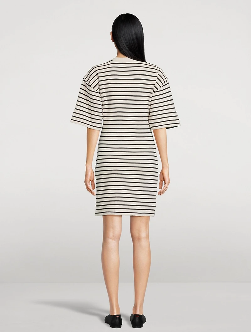 Mona Terry Dress Stripe Print
