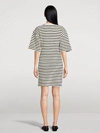 Mona Terry Dress Stripe Print
