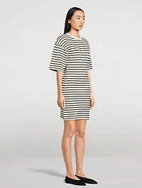 Mona Terry Dress Stripe Print