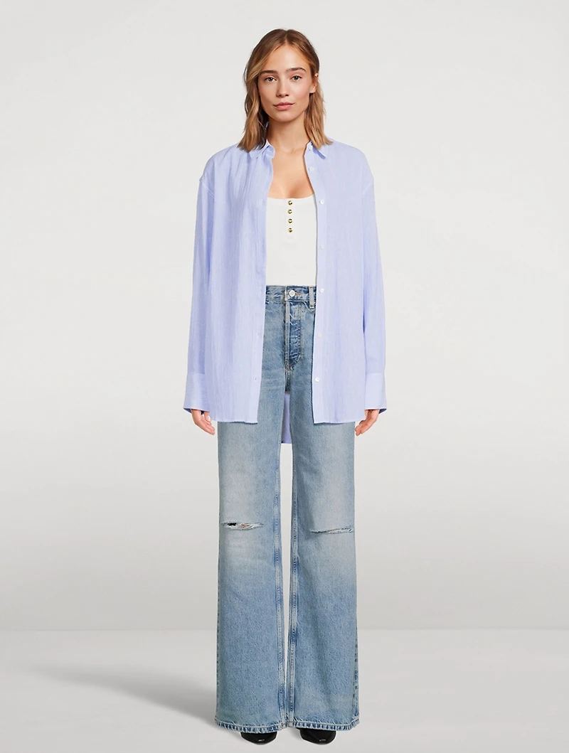 Plaza Shirt Stripe Print