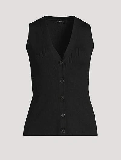 Lawrence Rib-Knit Vest