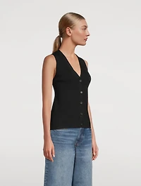 Lawrence Rib-Knit Vest