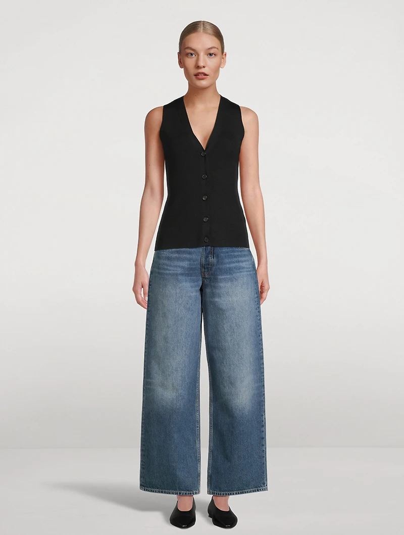 Lawrence Rib-Knit Vest