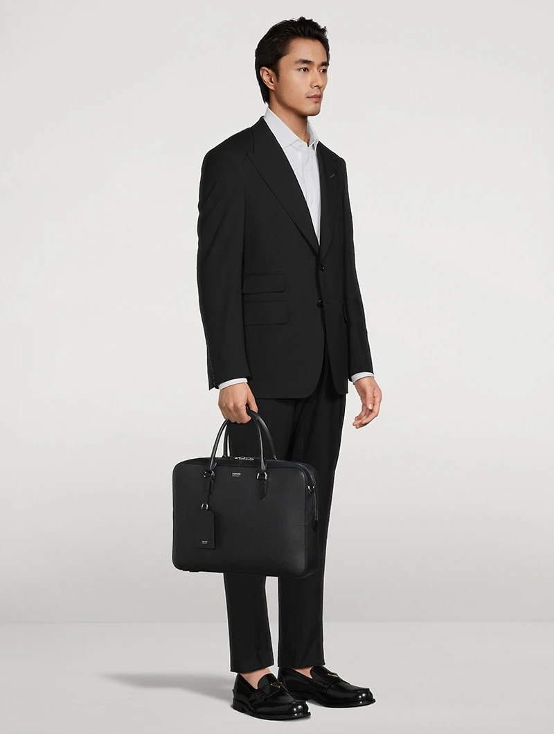 Grain Leather Elliot Briefcase