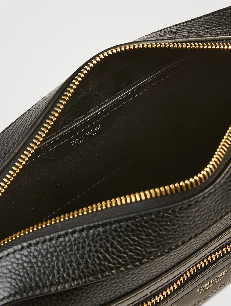 Grain Leather Smart Wash Bag