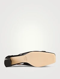 Leather Slingback Pumps