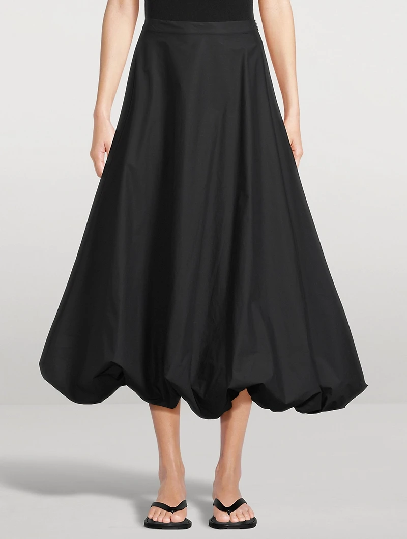 Aubrey Poplin Midi Skirt