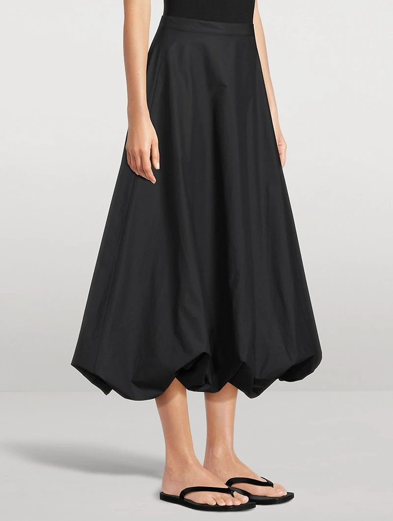 Aubrey Poplin Midi Skirt