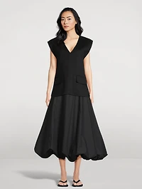 Aubrey Poplin Midi Skirt