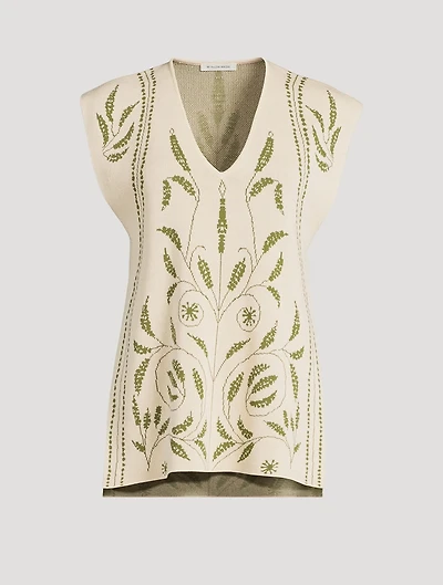 Isolt Jacquard Sweater Vest