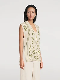 Isolt Jacquard Sweater Vest