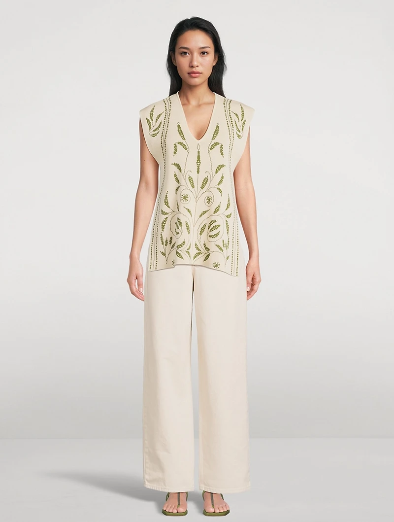 Isolt Jacquard Sweater Vest