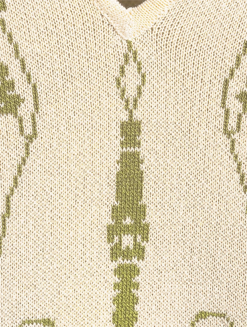 Isolt Jacquard Sweater Vest